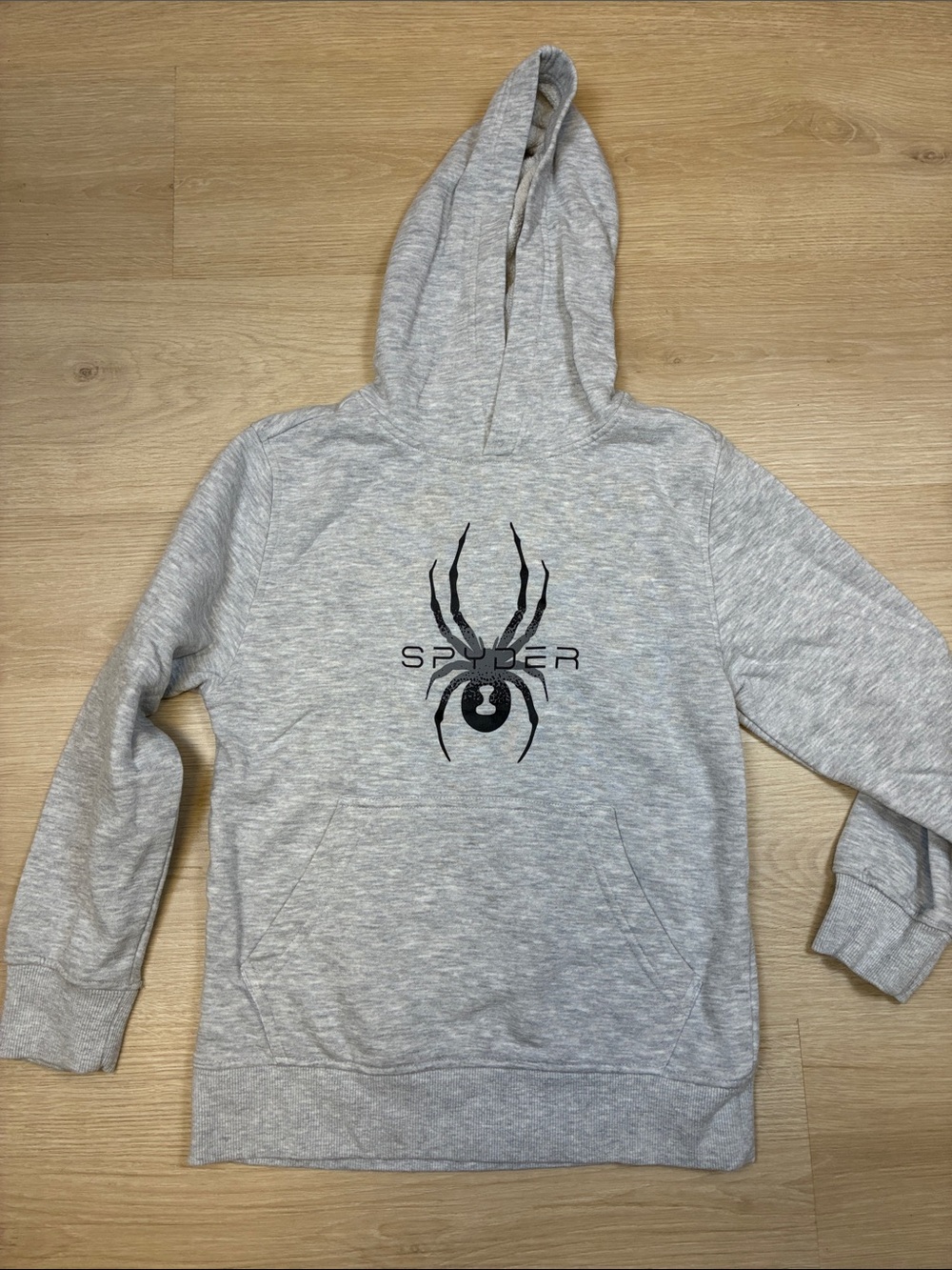 Spyder Light Gray Logo Hoodie